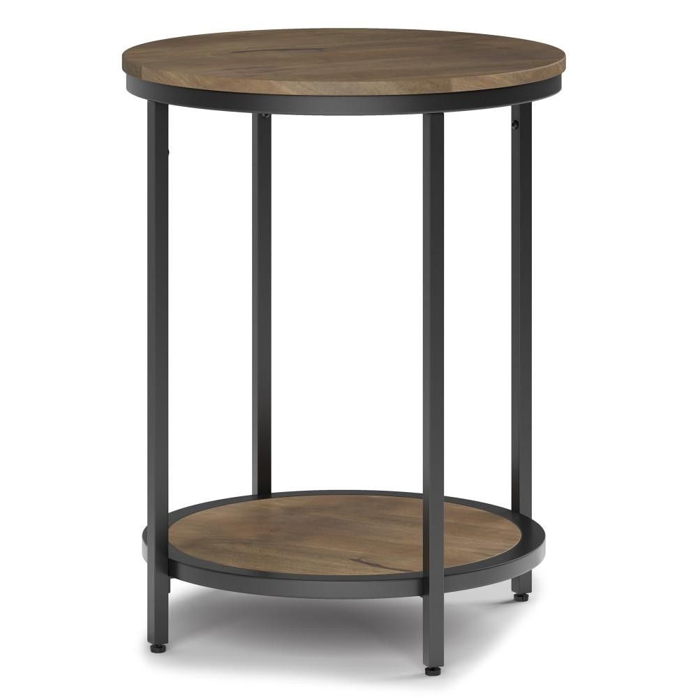 Simplihome Side Table, Jenna, Warm Grey