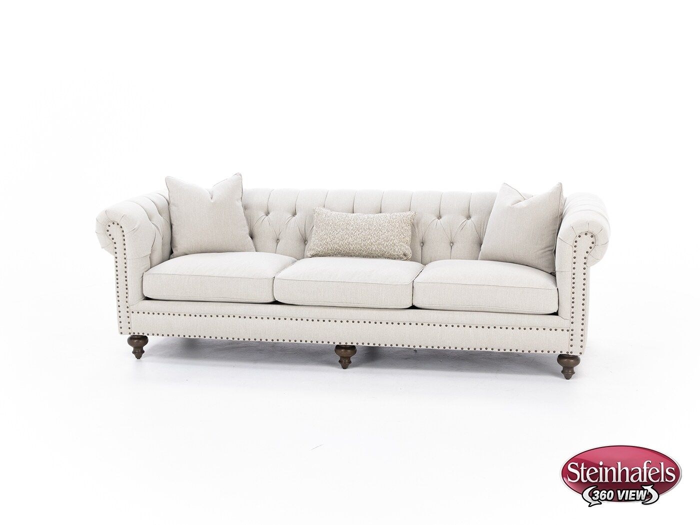 Steinhafels Furniture Cheshire Extra Long Sofa | White | 109"W X 35"H X 43"L | Polyester | Traditional