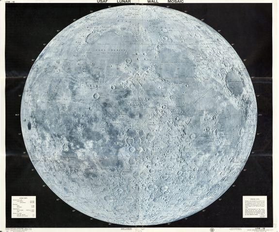 Summary: "Mosaic compiled November 1962." "Lithographed by ACIC 3-63." Lunar coordinates: W 0?--E 0?/N 90?--S 90?. Includes "Lunar data" and "Graphic data." Created / Published: St. Louis, Mo.: Aeronautical Chart and Inf