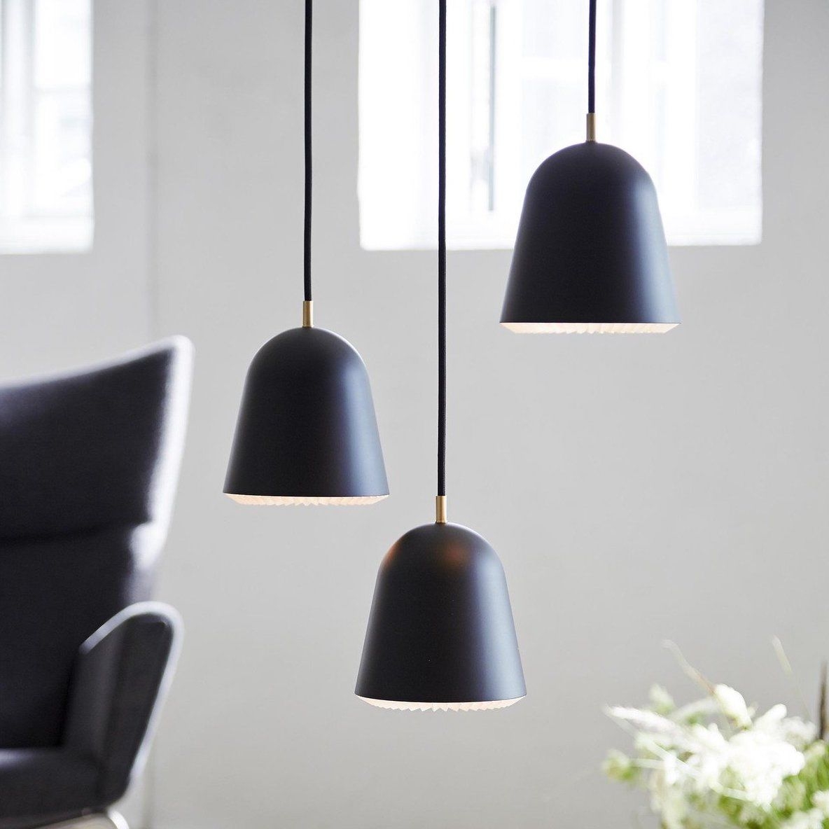 Suspension, Cach S, noir, LED, 20cm, H21cm - Le Klint