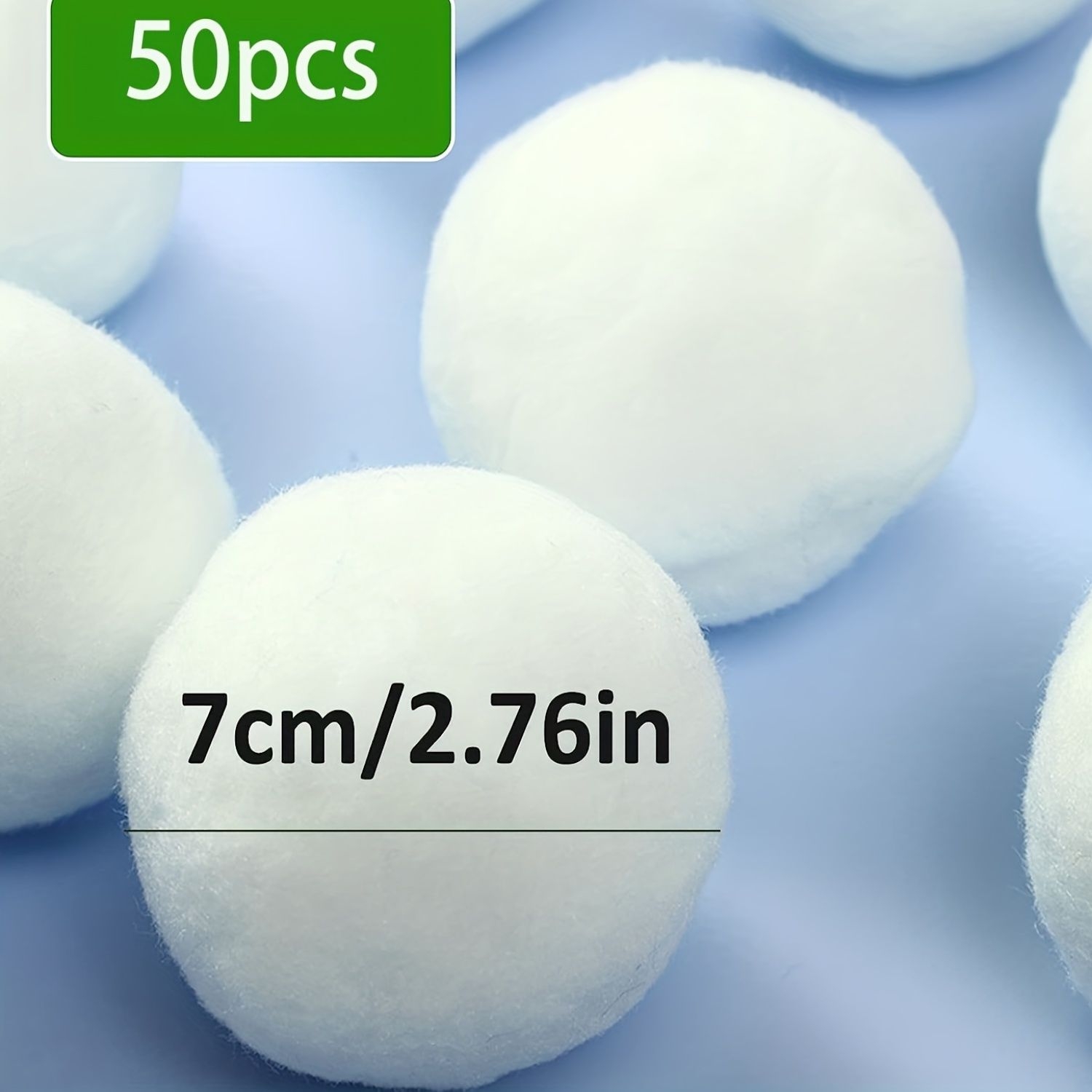 TemuChristmas Decoration Fake Snowball, White Plush Simulation Snowball, Suitable For Winter Family Game Ball, Christmas Tree Decoration, Children Indoor And Outdoor Snowball Fighting Games