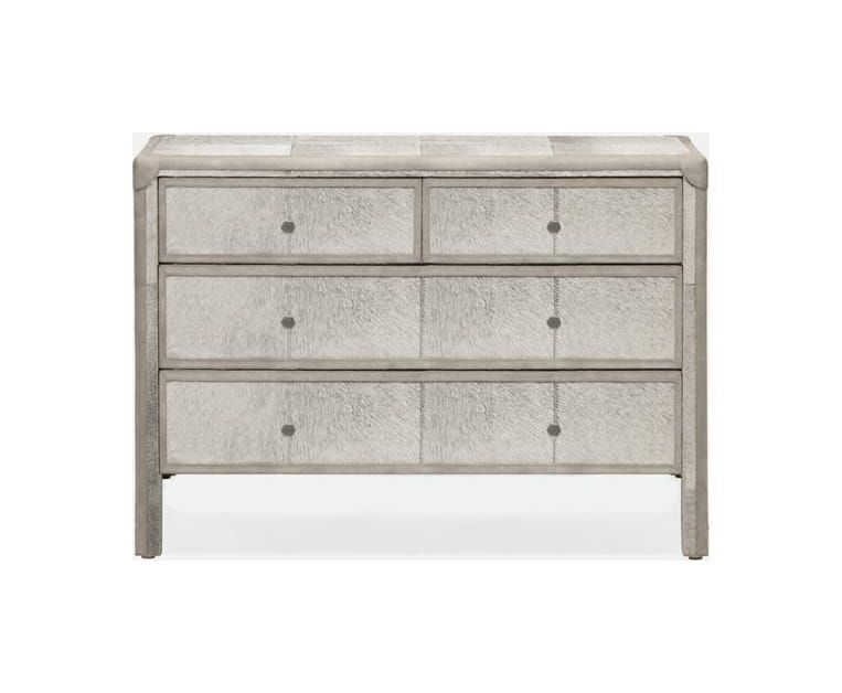 Terrell Dresser - Finish: Gray Hair-On-Hide, Suede