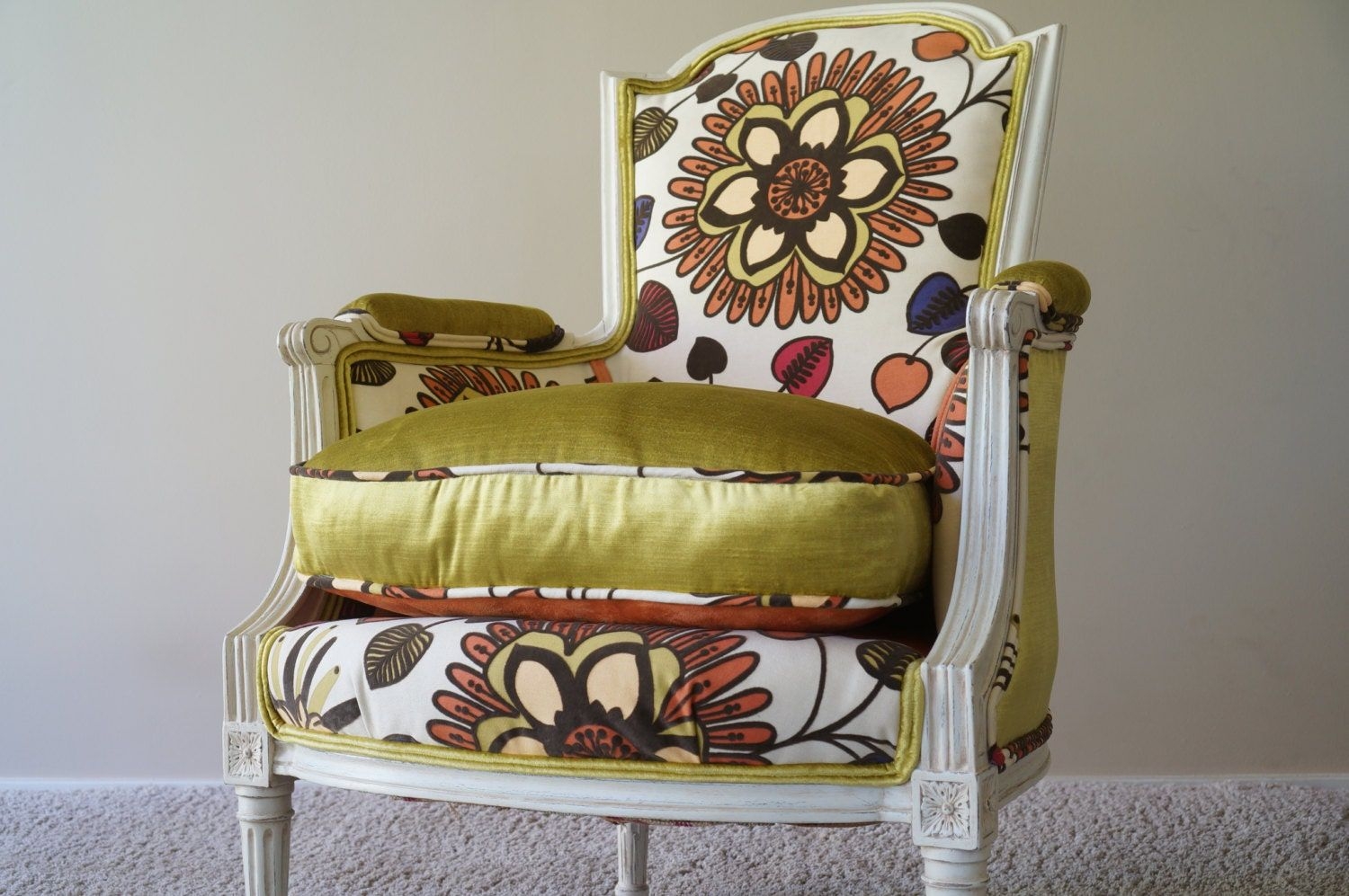 Vintage French Louis XVI Style Bergere Chair - SOLD/Custom Order Only