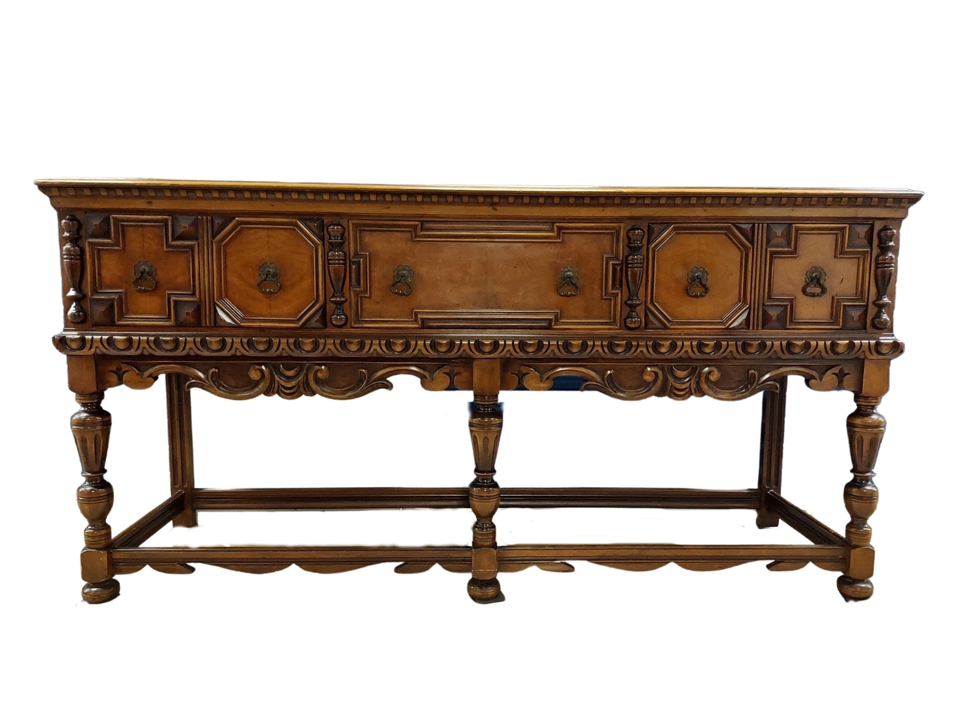 Vintage Jacobean Sideboard
