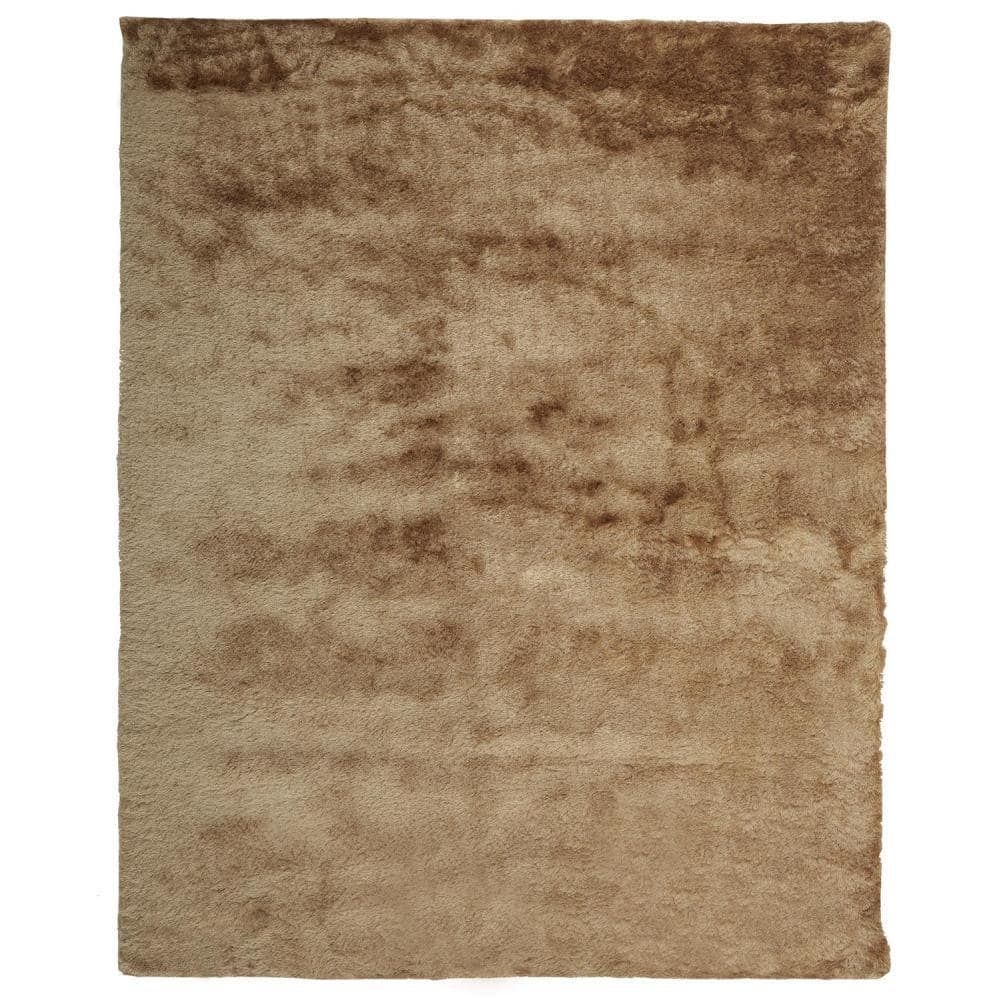 Weave & Wander Freya Saffron 8 ft. x 10 ft. Shag Area Rug, Golden Brown