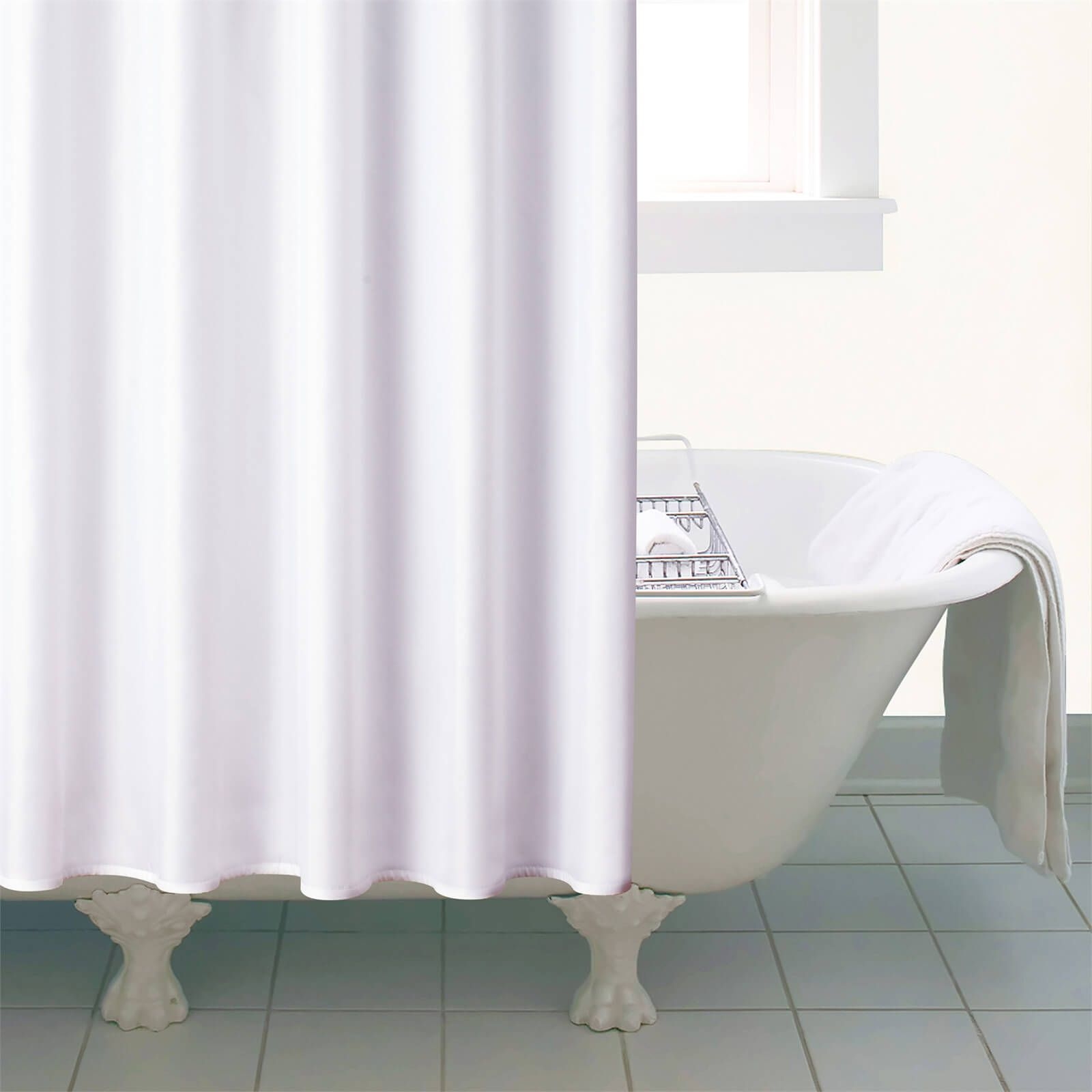 White Shower Curtain