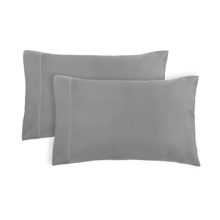 Better Homes & Gardens 400 Thread Count Performance Pillowcases, King, Grey Flannel, Size:King Pillowcase, Gray