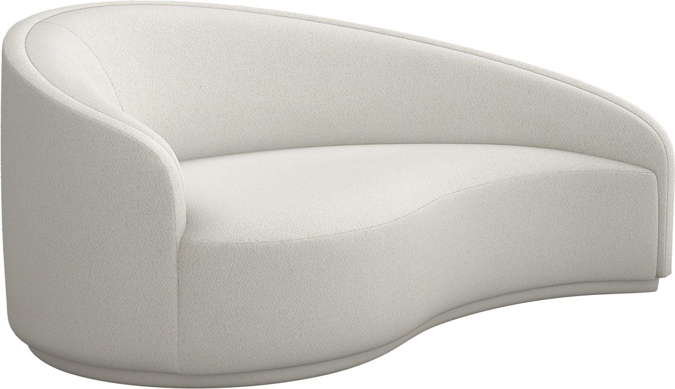 Interlude Home Dana Chaise - Finish: Cream; Orientation: Left Facing