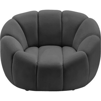 Meridian Furniture USA 613_Elijah Velvet Chair Velvet/Fabric in Gray | Wayfair