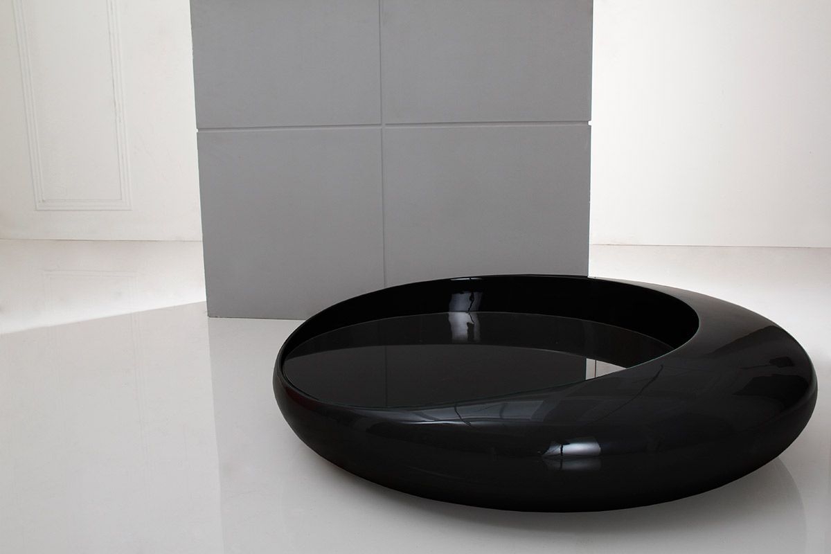 Space Modern Black Coffee Table
