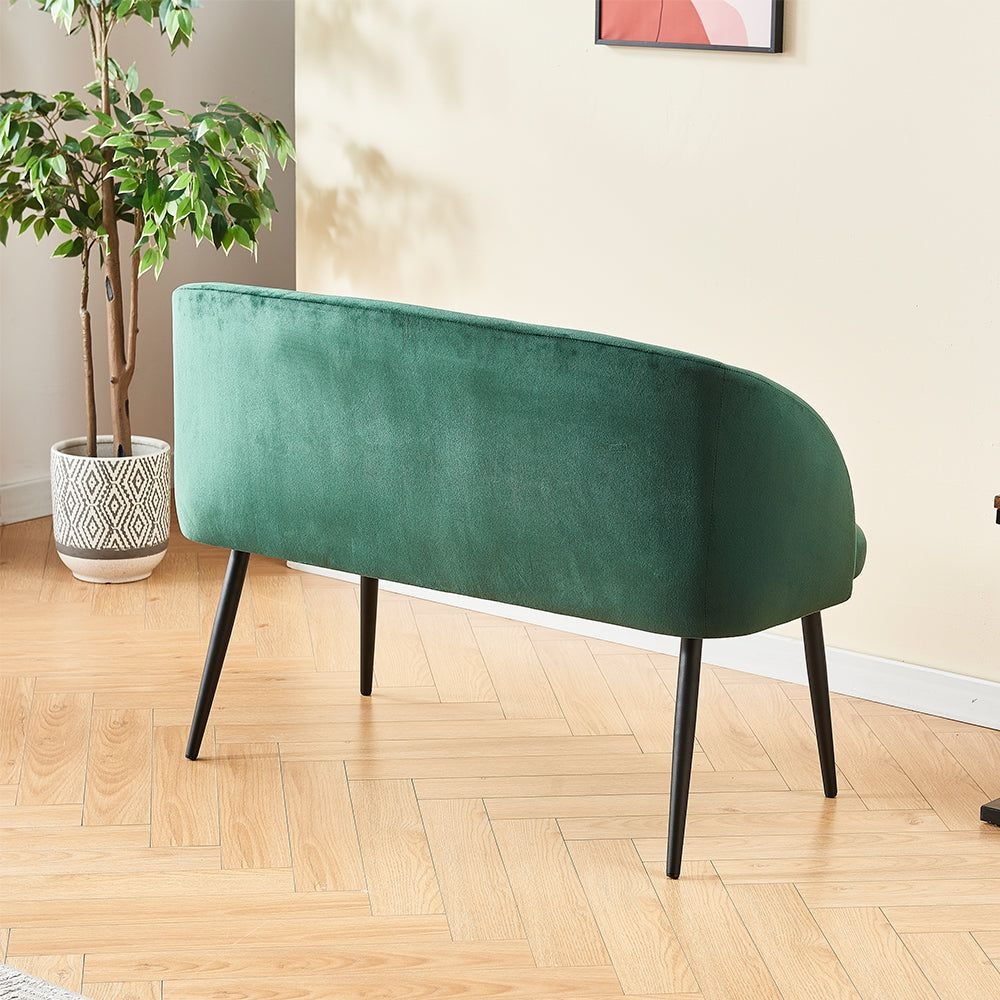 47'' Flared Arm Loveseat Sofa, Blue/Gray/Green - BLUE