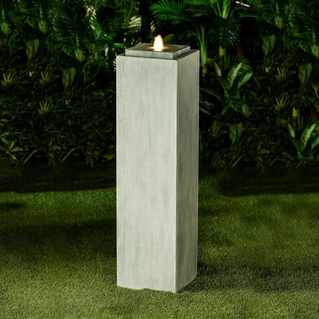 Barnham Concrete Fountain with Light