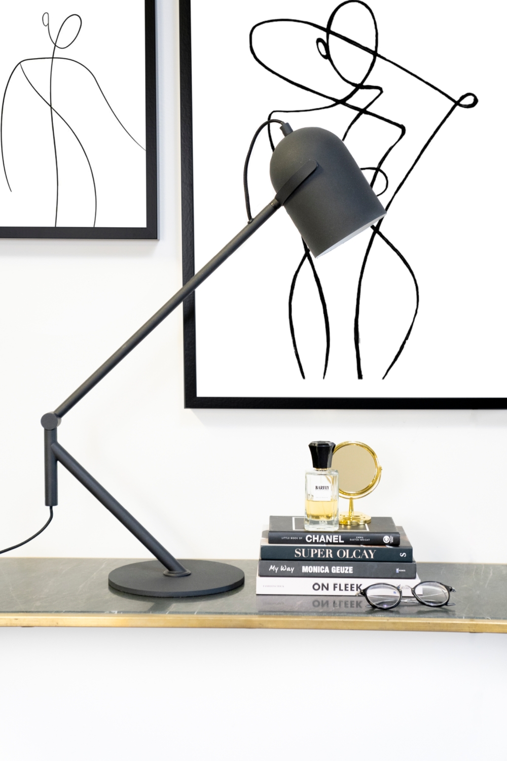 Black Swing Arm Desk Lamp | By-Boo Sleek