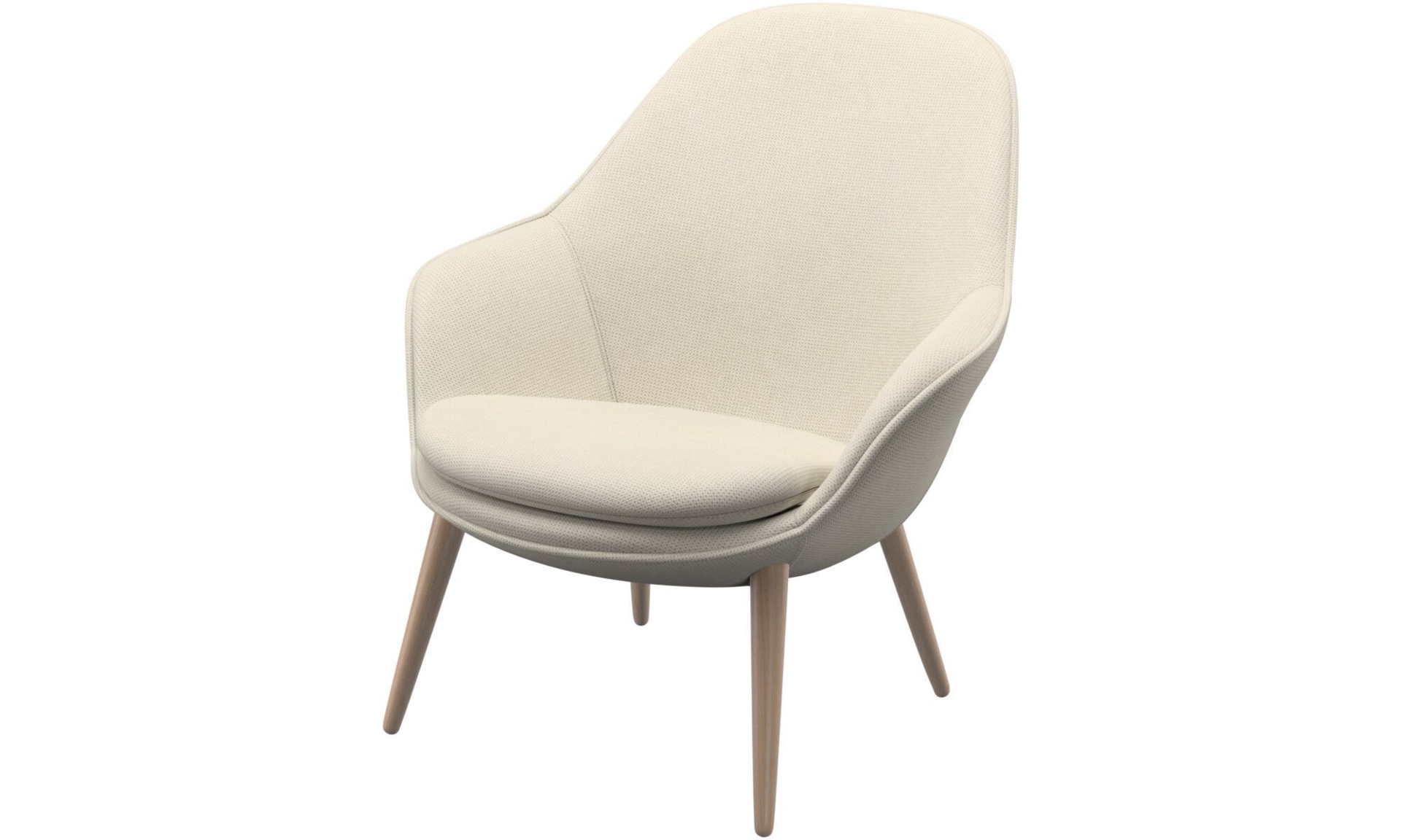 BoConcept Adelaide living chair, beige fabric/oak