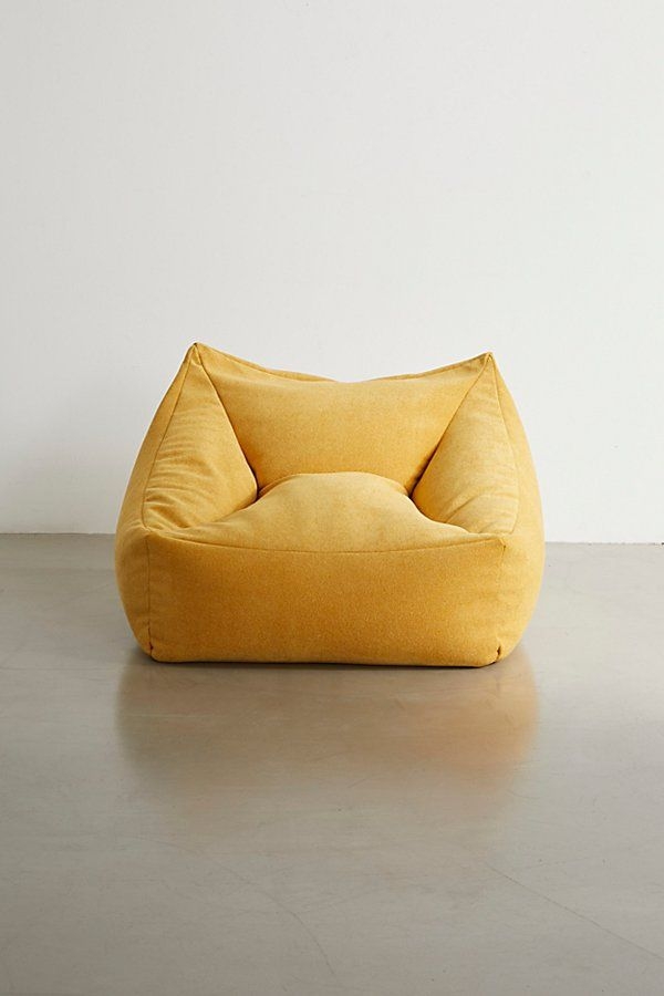 Cooper Bean Bag Chair in Yellow at Urban Outfitters