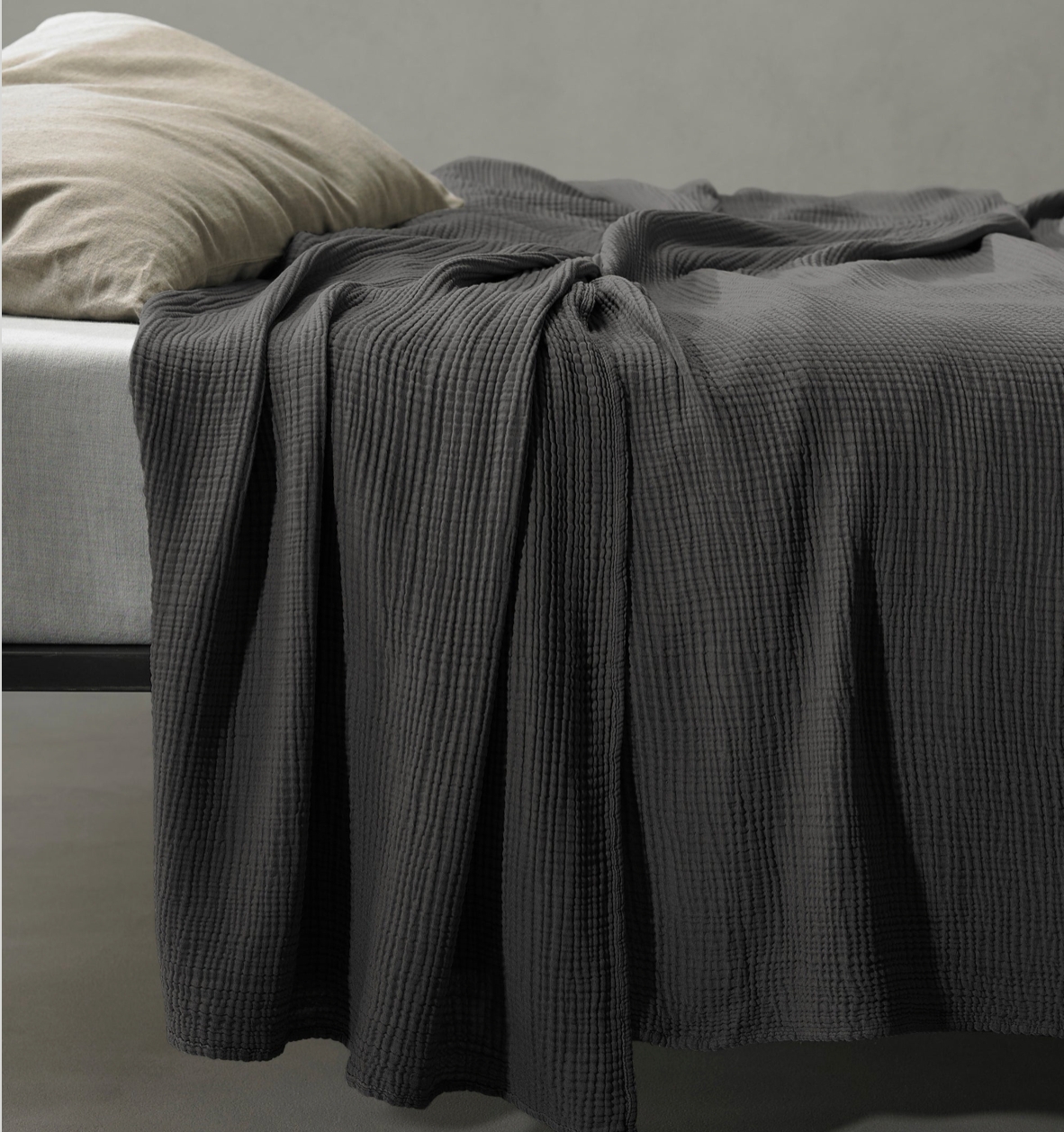 Cotton Voile Bedspread - White