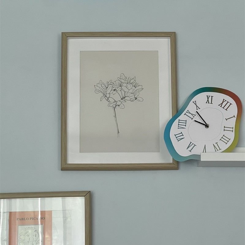 Creative Irregular Wall Clock Blue