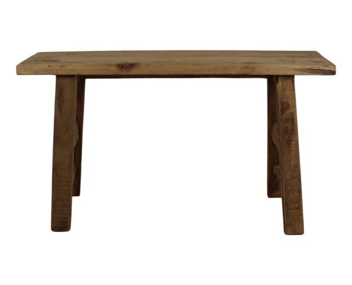 Decoratieve bank - 80x23x45 - Naturel - Oud teakhout
