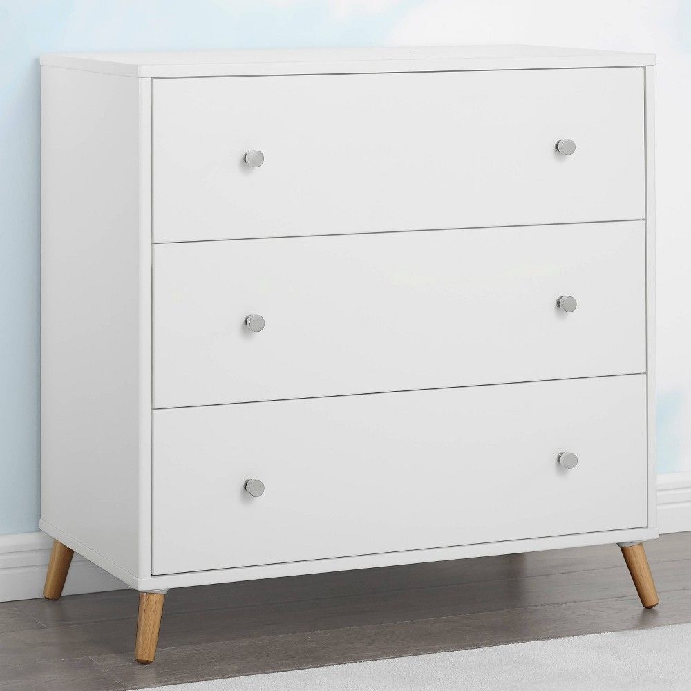 Delta Children Jordan 3 Drawer Dresser - Bianca White