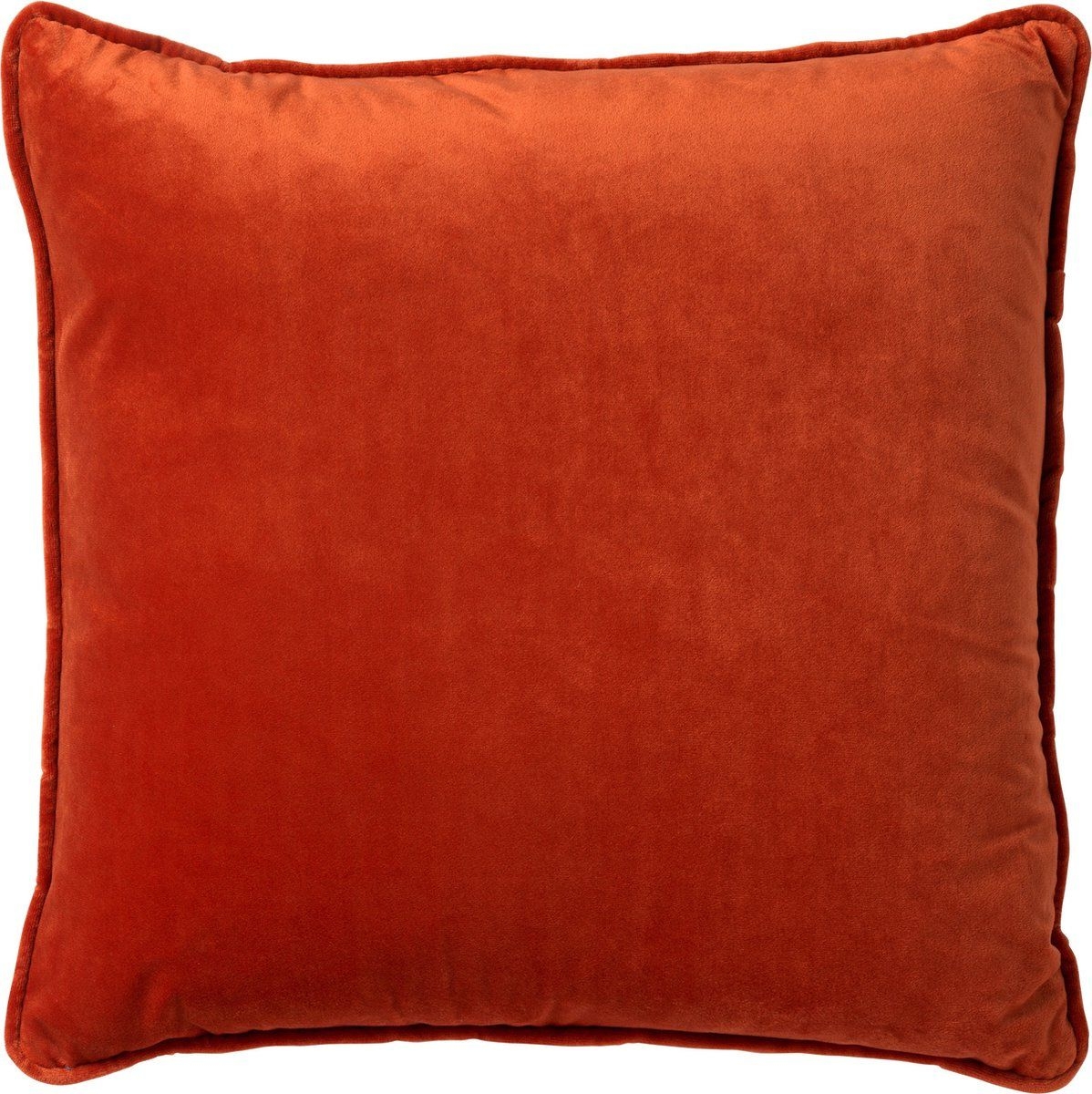 Dutch Decor - FINN - Kussenhoes velvet Potters Clay 45x45 cm - oranje