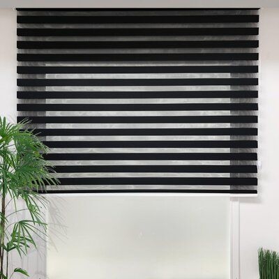 East Urban Home Day & Night Semi-Sheer Roller Shade Synthetic Fabrics | 75 W x 0.04 D in | Wayfair