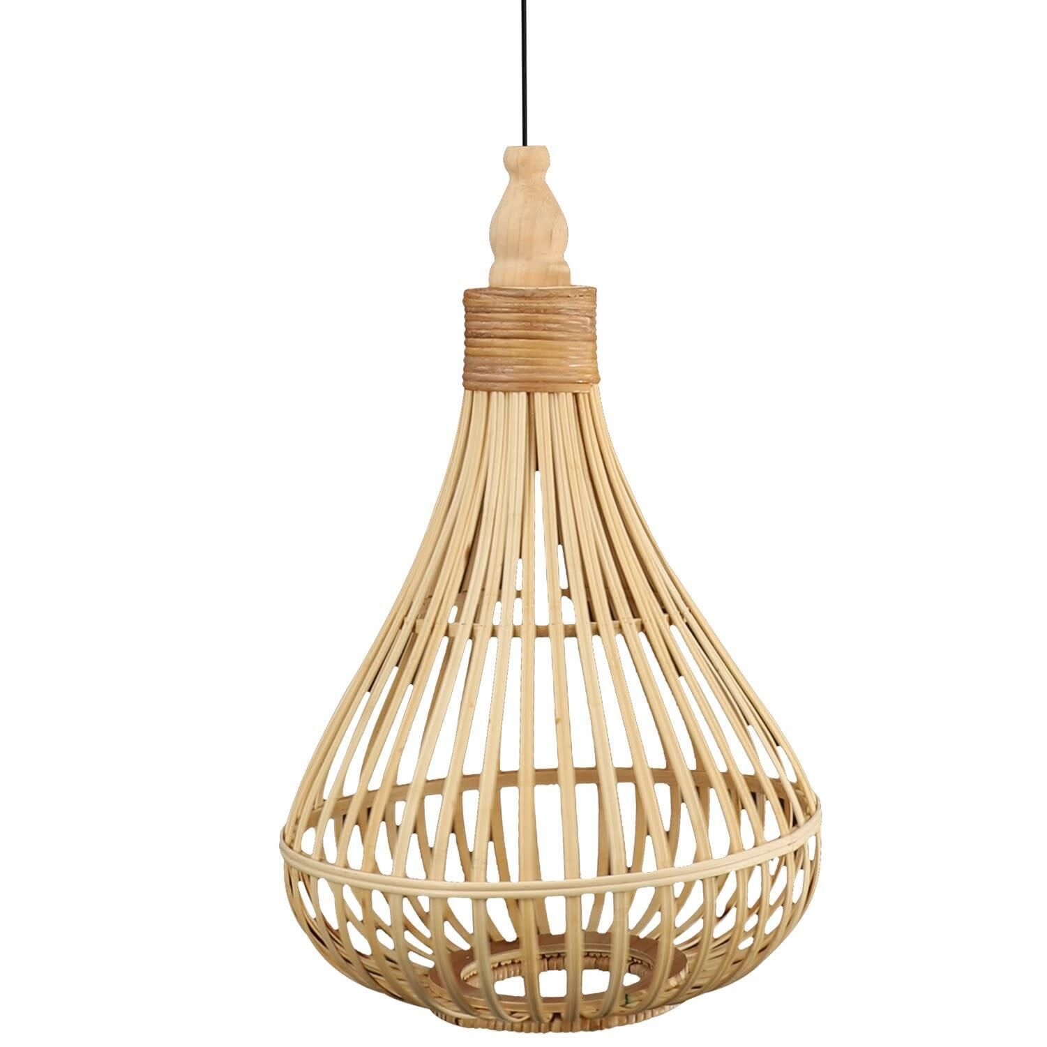 Eglo 49772a Amsfield 14"w Wood Pendant - Brown