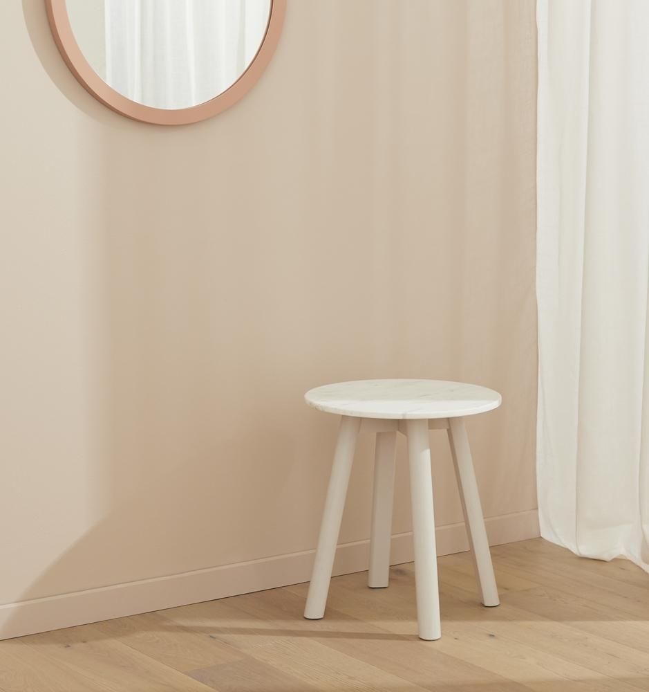 Enkel Marble Side Table, Mist