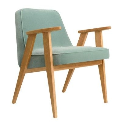 Fauteuil 366 Velours menthe - 366 Concept