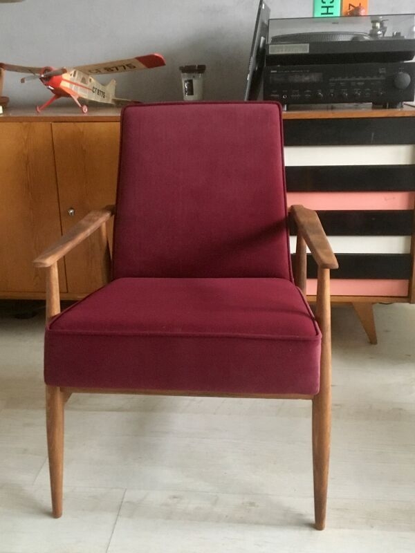 Fauteuil original vintage poli 300-190