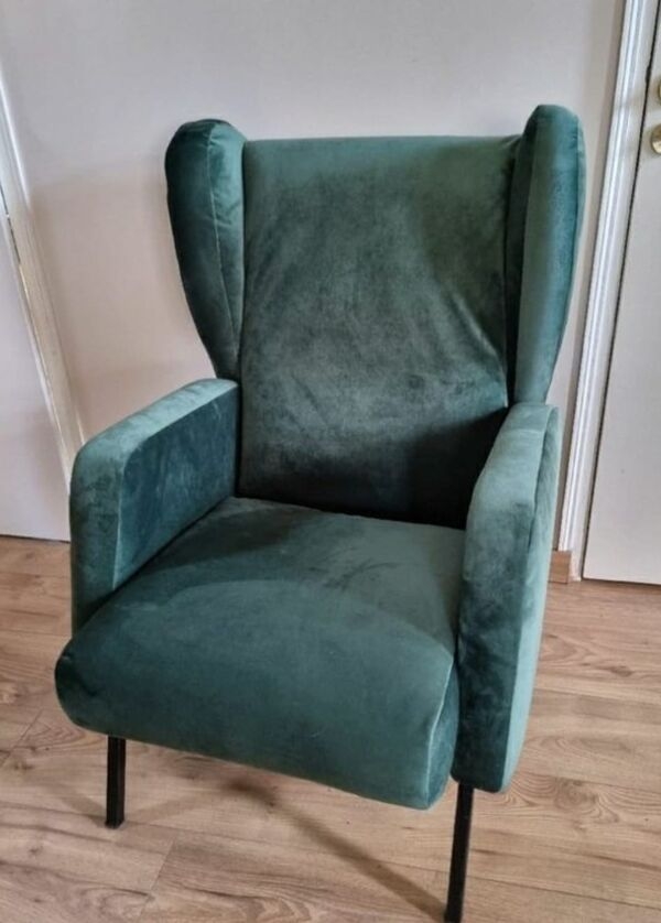 Fauteuil vintage inclinable  oreilles restaur