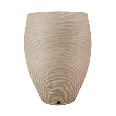 Florence 18.11 in. x 23.2 in. Beige Polyethylene Resin Planter