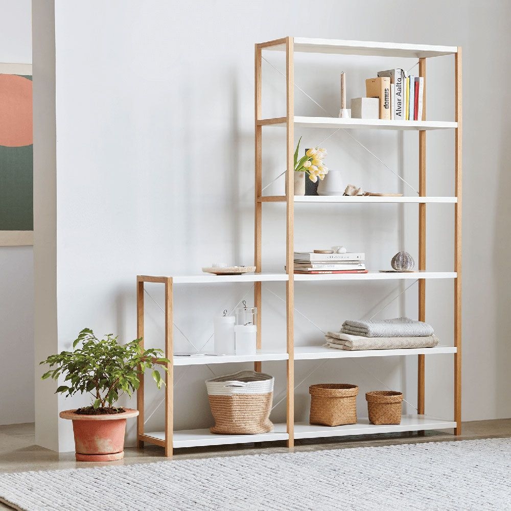 Grow Simple Shelving Unit - Oak/White / Tall / 36