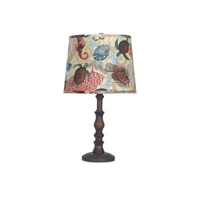 HomeRoots Josephine 25 in. Brown Table Lamp