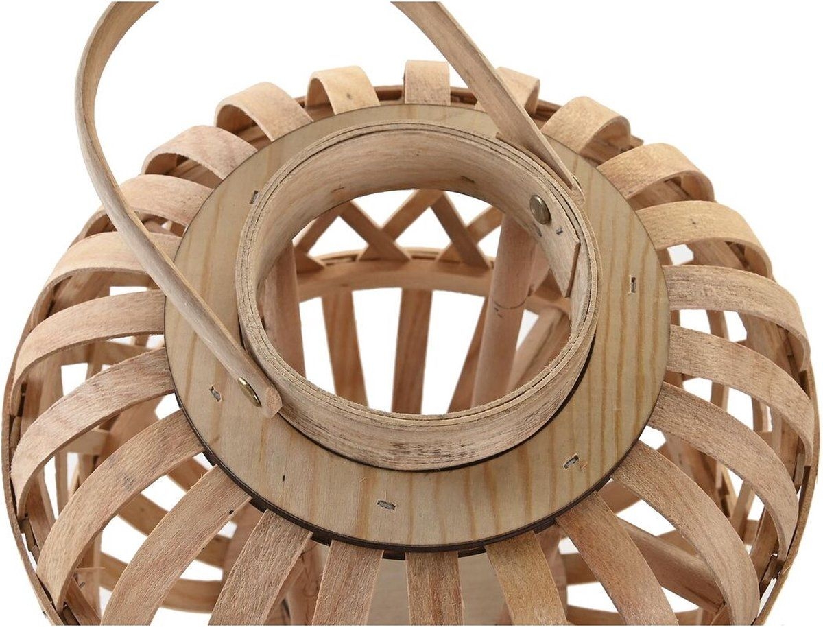 Kaarshouder DKD Home Decor Natuurlijk Hout (27 X 27 X 28,5 cm)