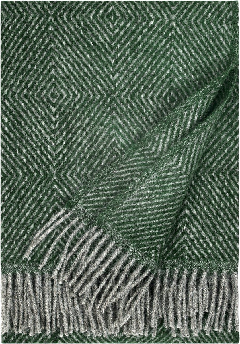 LAPUAN KANKURIT - MARIA - WOLLEN PLAID - GROEN - 130x180