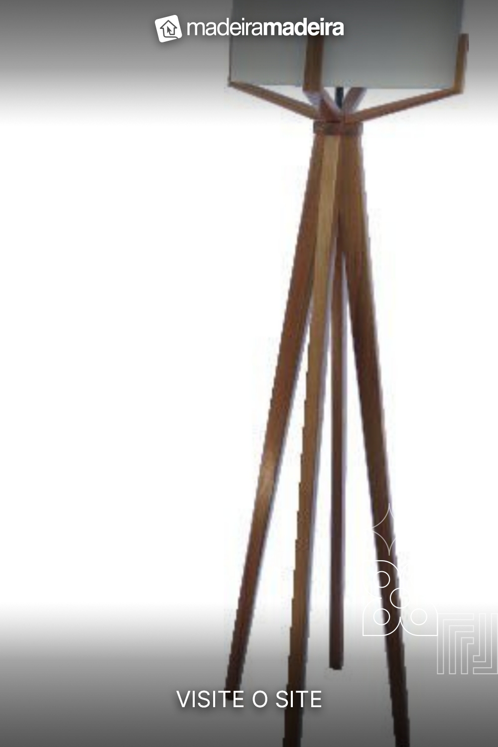 LuminRia de cho Wood-4 Natural cPula Branca