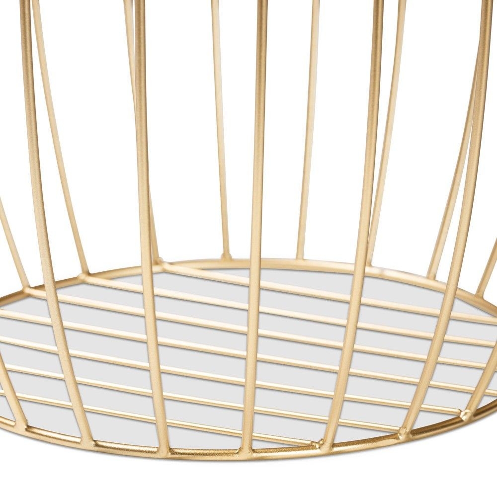 Mabon Metal End Table Gold - Baxton Studio