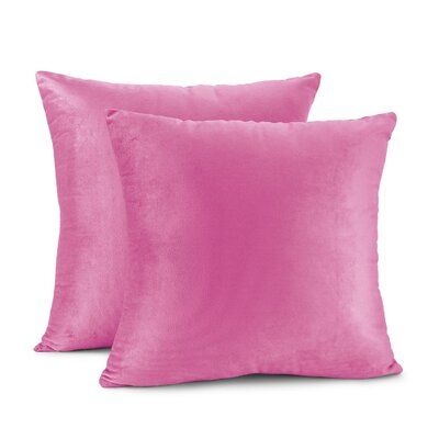Mercer41 Adel Pillow Cover in Pink, Size 26.0 H x 26.0 W x 0.5 D in | Wayfair