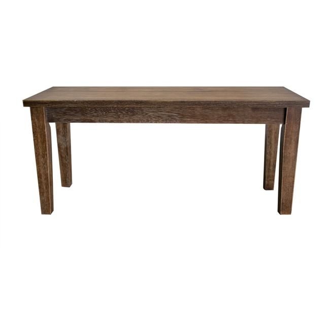 Mindy Transitional Antique-Style Natural Oak Dining Room Bench