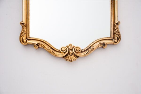 Miroir dans un cadre dor, Europe du Nord, dbut du 20me sicle.