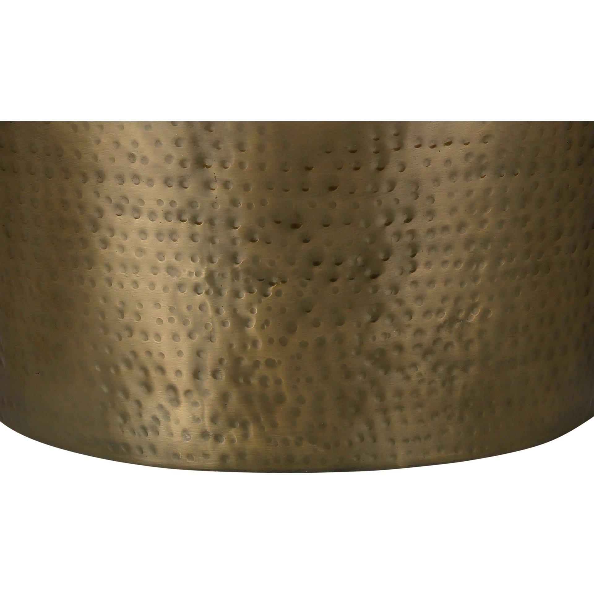 Monarch April Accent Table in Gold, Size: 19"-60" H x 15"-28" W
