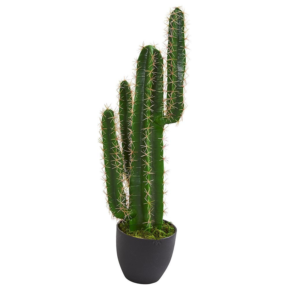 nearly natural 3 Ft. Cactus Artificial Plant, Green