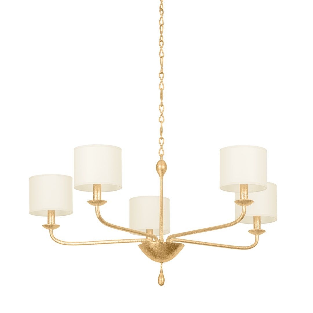Osmond 5-Light Chandelier - Vintage Gold Leaf