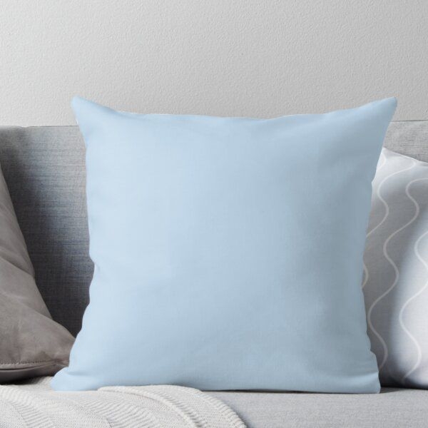 Pale Blue Pastel Throw Pillow by goodspectrum