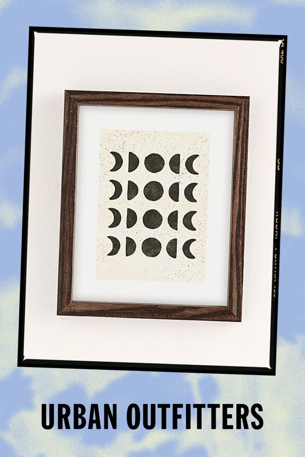 Pauline Stanley Moon Phases Art Print in Brown at Urban Outfitters