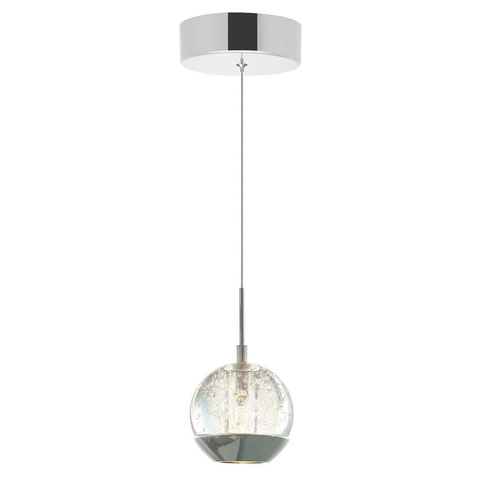 Perrier 1 Light Down Mini Pendant With Chrome Finish