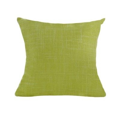 PiccoCasa Square Throw Pillow Case Solid Cushion Covers for Office Sofa Couch Decorative 1 PC Green 18"x18"