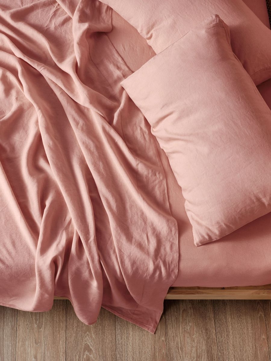 Pure Linen Rosette Sheet Set