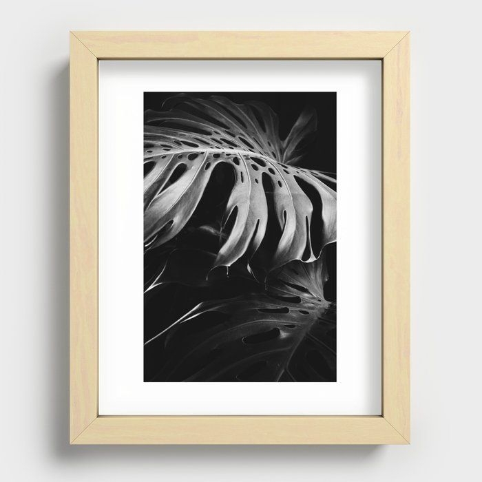 Recessed Framed Print | Nature Monstera by El Buen Limon - Maple - 8" x 10" - Society6