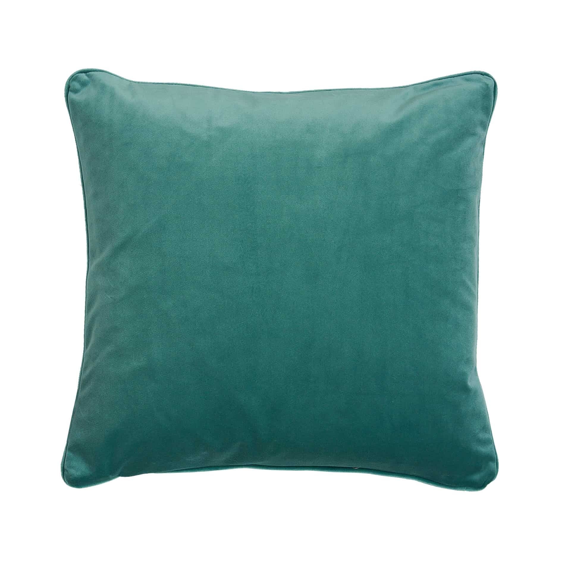 Rue Jacquard Cushion - Verdigris
